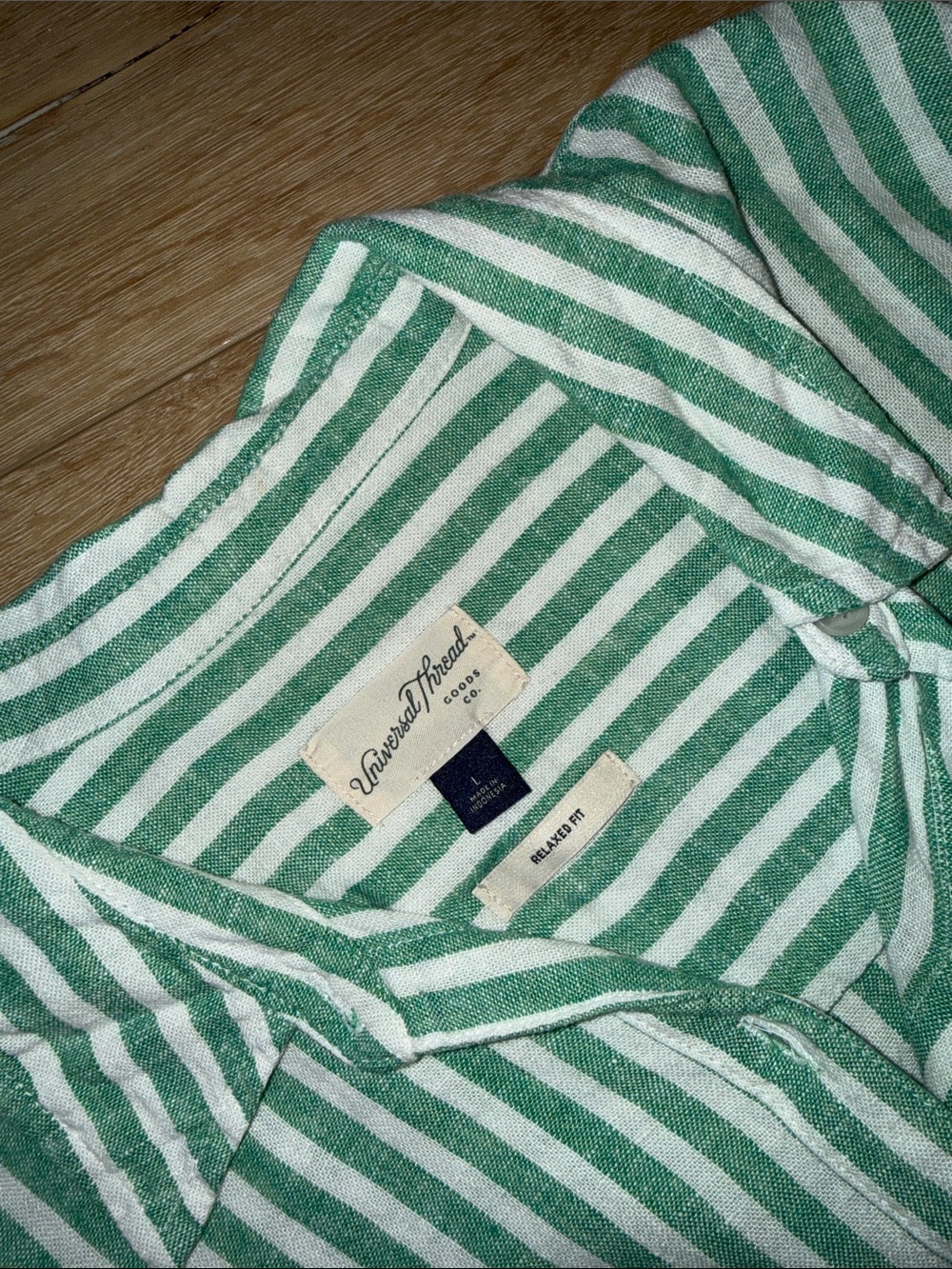 Universal Thread Mint Green and White Striped High-Waist Shorts Set - Picture 2 of 7